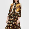 Glam Reversibile Gilet IntarsiaBronze in Faux Python