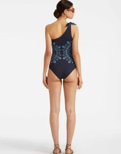 Goddess SuitOlympus Placée Navy in Supreme Lycra