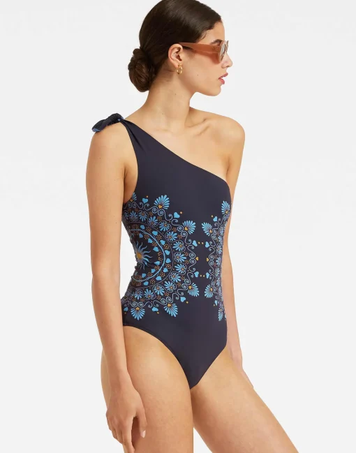 Goddess SuitOlympus Placée Navy in Supreme Lycra