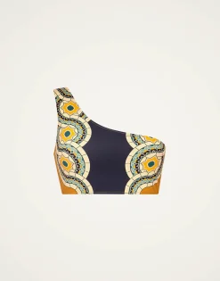 Goddess TopMudejar Placée Blue in Supreme Lycra