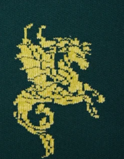 Gryphos GiletBlack & Lime in Fleece Jacquard