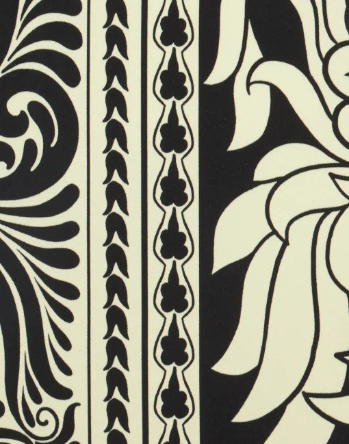 Halle DressMix Tiles Placée Black in Envers Satin