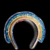 Halo HeadbandSolid Light Beige in Raffia Crochet