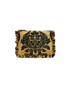 Hand PochetteCherubs Gold in Light Faille