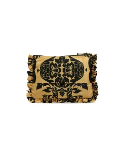 Hand PochetteCherubs Gold in Light Faille