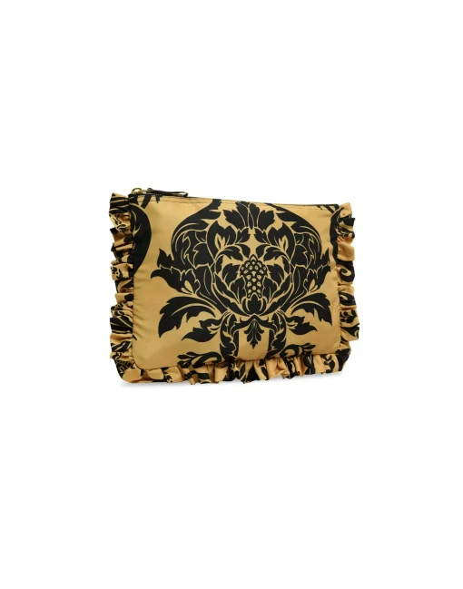 Hand PochetteCherubs Gold in Light Faille