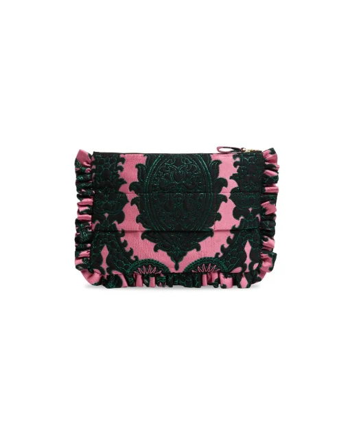 Hand PochetteOltrarno Pink in Jacquard