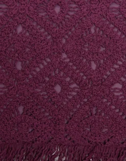 Hand PochettePlaza Purple in Macramé