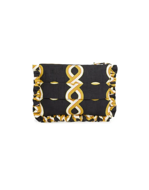 Hand PochetteTackle Black in Shot Cotton