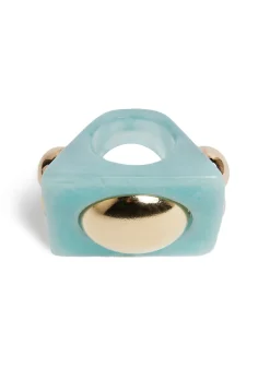 Hathor Square RingLight Blue in Acrylic Resin