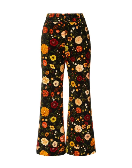 Hendrix PantsBotticelli Black in Cotton Velvet