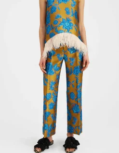 Hendrix PantsHottie Turquoise in Jacquard
