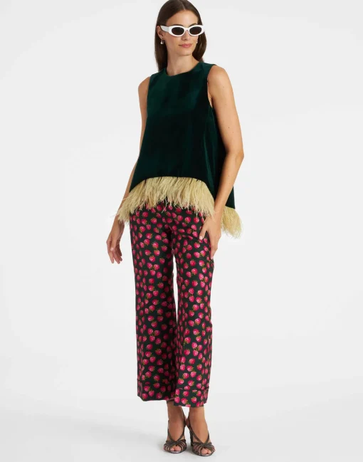 Hendrix PantsLampone Mini Emerald in Cady Wool