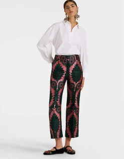 Hendrix PantsOltrarno Pink in Jacquard