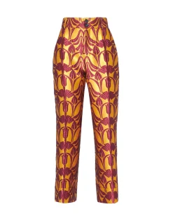 Hendrix PantsPapyrus Gold in Jacquard