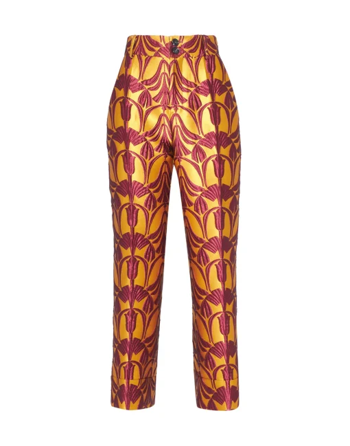 Hendrix PantsPapyrus Gold in Jacquard