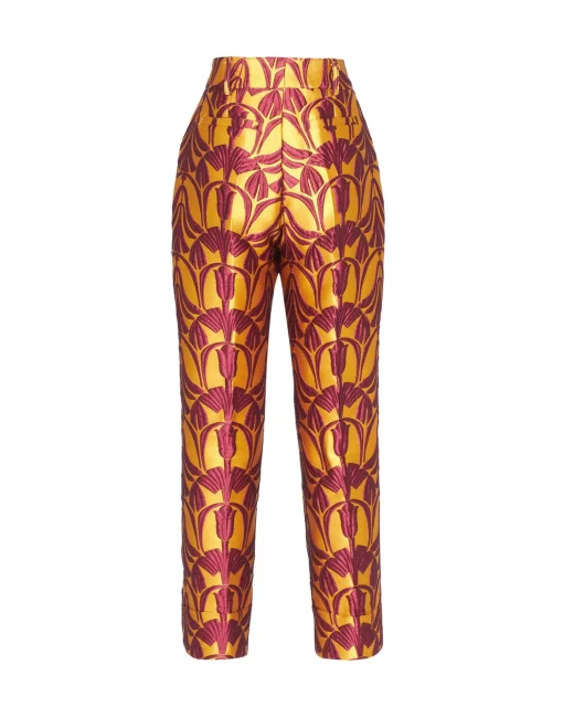 Hendrix PantsPapyrus Gold in Jacquard