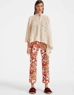 Hendrix PantsReef White in Shot Cotton