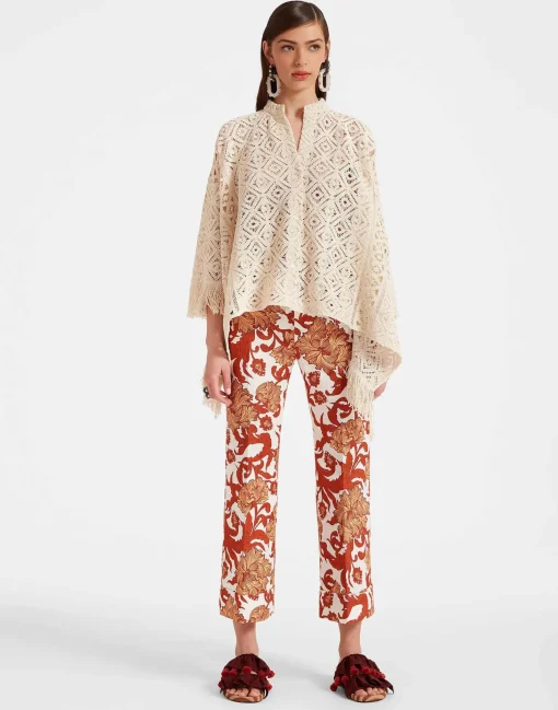 Hendrix PantsReef White in Shot Cotton