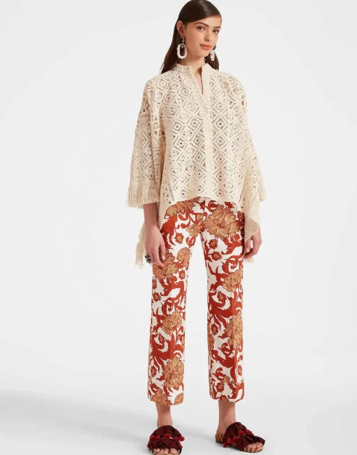 Hendrix PantsReef White in Shot Cotton