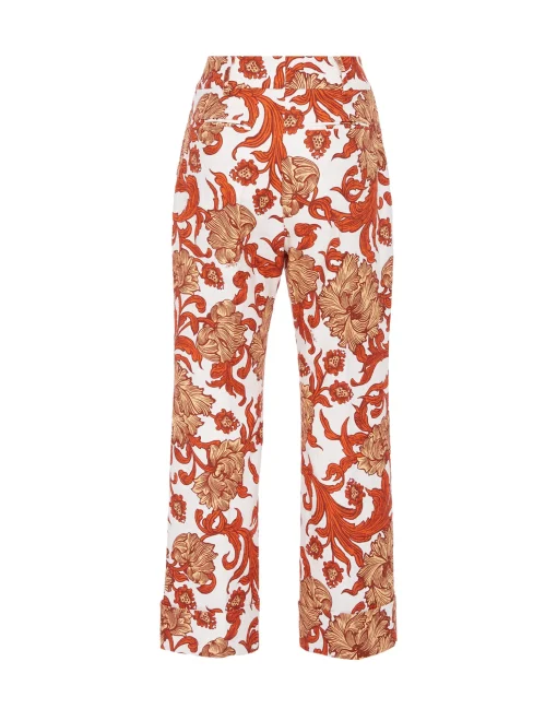 Hendrix PantsReef White in Shot Cotton