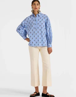 Hendrix PantsSolid Cream in Shot Cotton