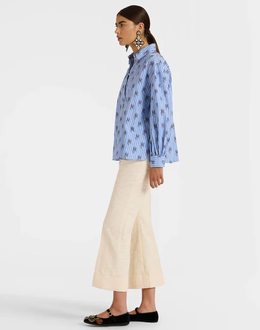 Hendrix PantsSolid Cream in Shot Cotton