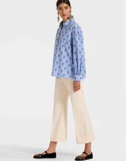 Hendrix PantsSolid Cream in Shot Cotton
