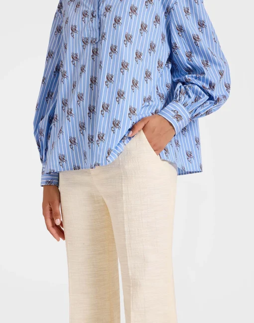 Hendrix PantsSolid Cream in Shot Cotton