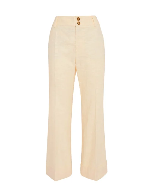 Hendrix PantsSolid Cream in Shot Cotton
