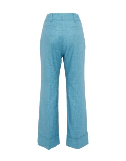 Hendrix PantsSolid Light Blue in Shot Cotton