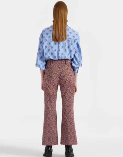 Hendrix PantsSovereign Mini Purple in Heavy Cotton Stretch