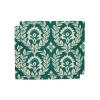 Herringbone Placemat Set of 2Green Garland in Cotton Chevron