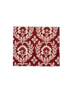 Herringbone Placemat Set of 2Garland Bordeaux in Cotton Chevron