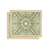 Herringbone Placemats Set Of 2Tudor Light Green in Cotton Chevron