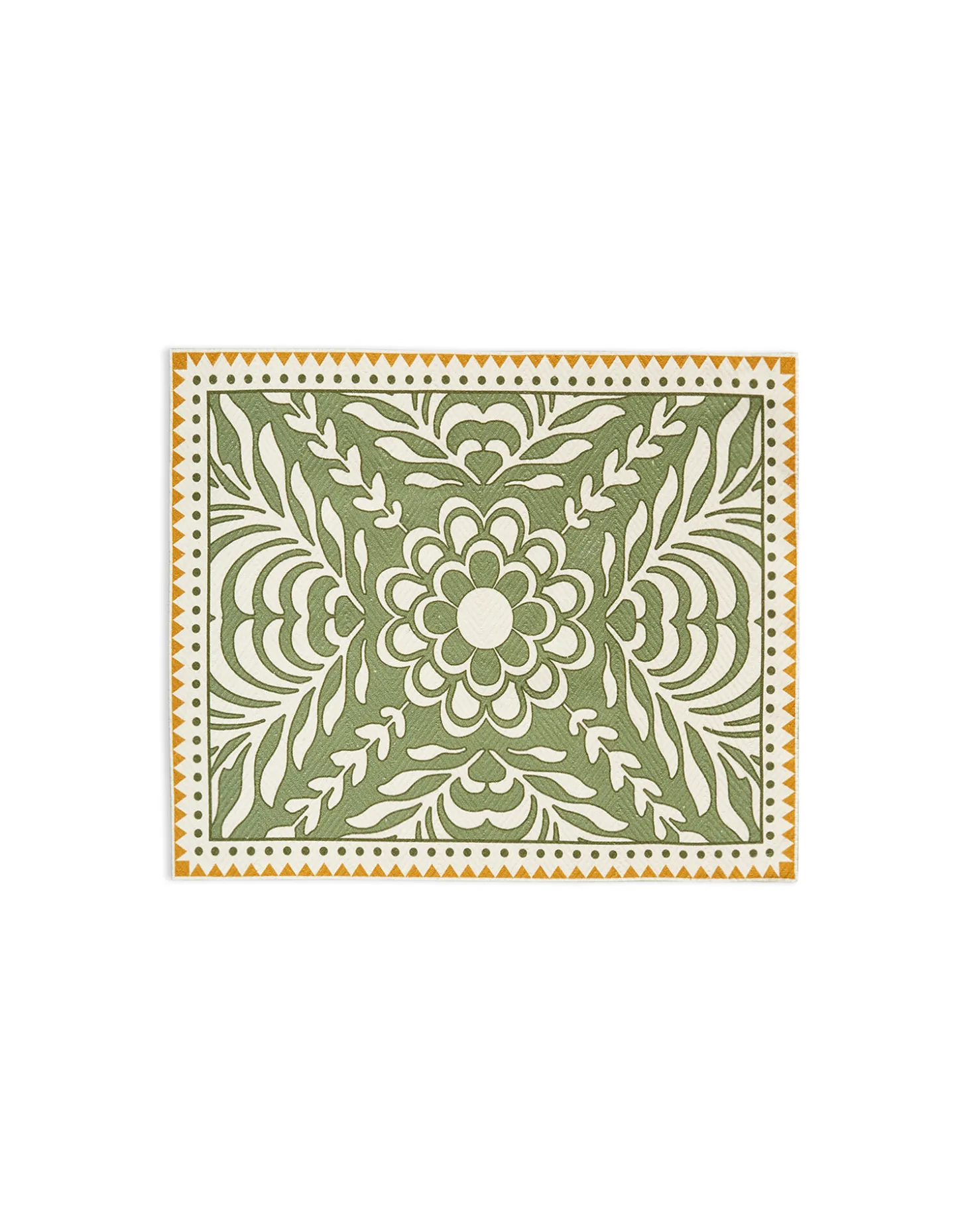 Herringbone Placemats Set Of 2Tudor Light Green in Cotton Chevron