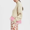 High Kick SweaterIvory in Wool With Feathers