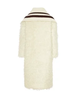 Iris CoatIvory in Mohair Eco Fur