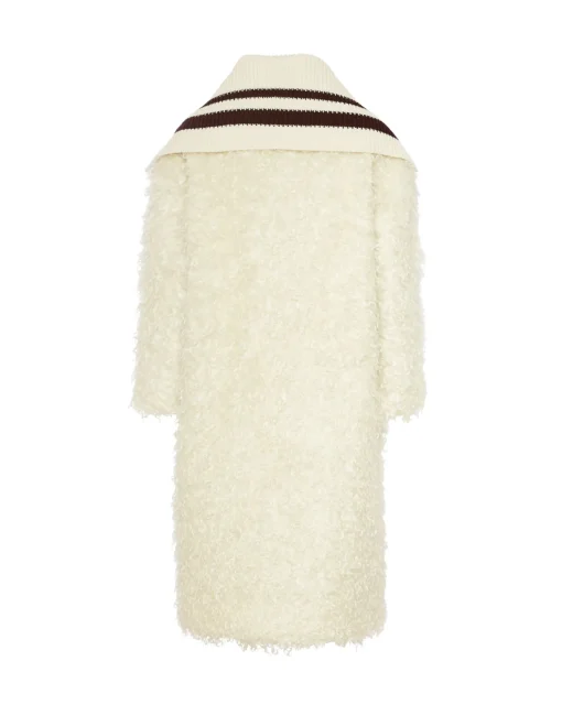 Iris CoatIvory in Mohair Eco Fur
