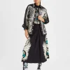 Iris Shirt JacketMix Tiles Placée Black in Twill