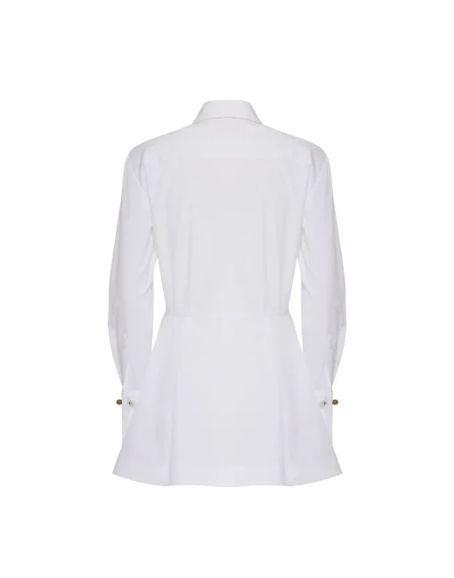 Iris ShirtSolid White in Tailor Poplin