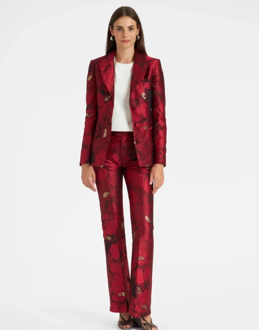 24/7 JacketRuby Red in Jacquard