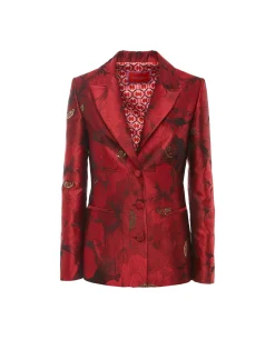 24/7 JacketRuby Red in Jacquard