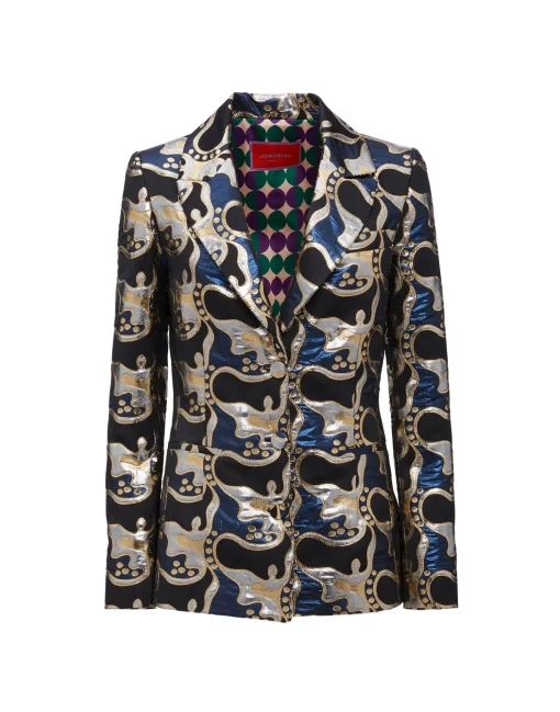 24/7 JacketSpritz Blu in Jacquard