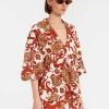 Jackie ShirtReef White in Printed Lace