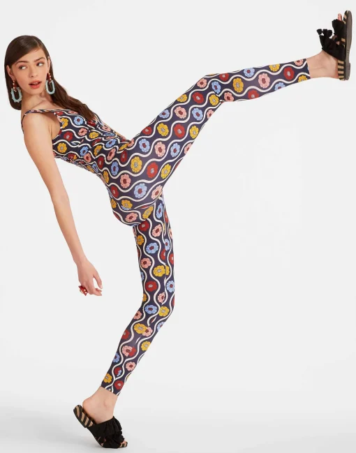 Jazzercize SuitWhitsun Mini Blue in Skinny Jersey