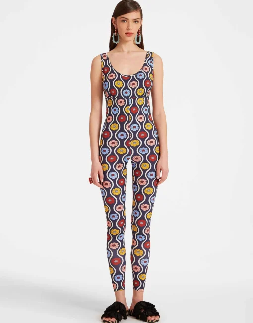 Jazzercize SuitWhitsun Mini Blue in Skinny Jersey