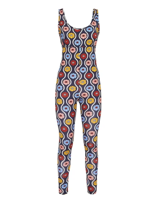 Jazzercize SuitWhitsun Mini Blue in Skinny Jersey