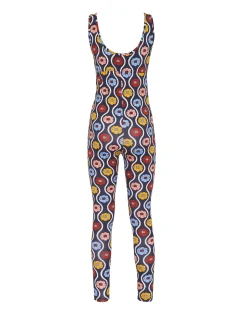 Jazzercize SuitWhitsun Mini Blue in Skinny Jersey