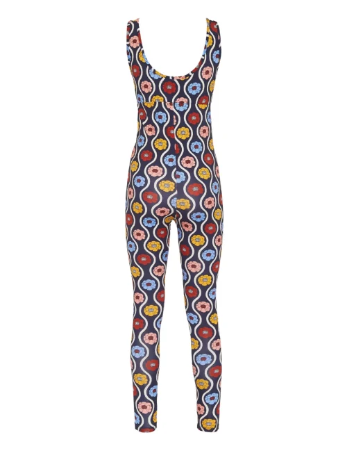 Jazzercize SuitWhitsun Mini Blue in Skinny Jersey